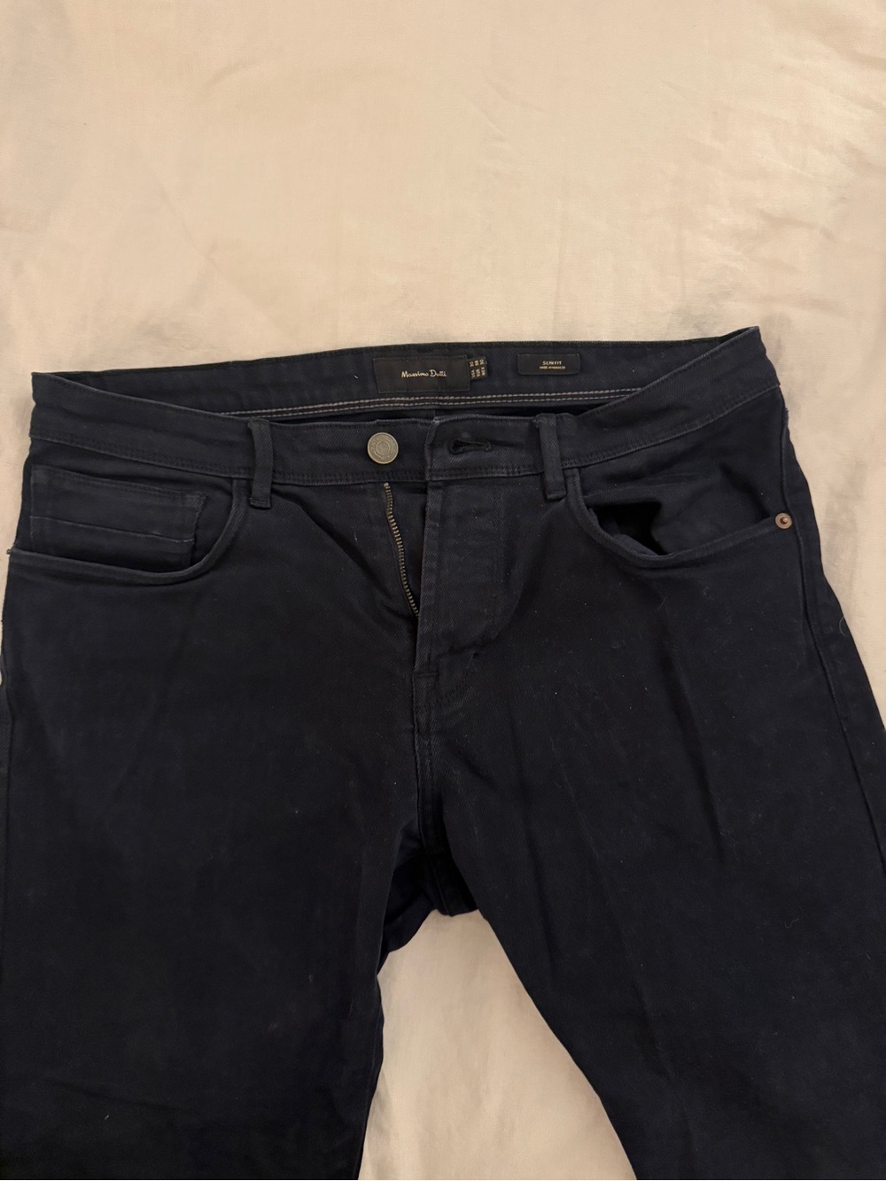 Massimo Dutti Men’s Navy Slim Jeans